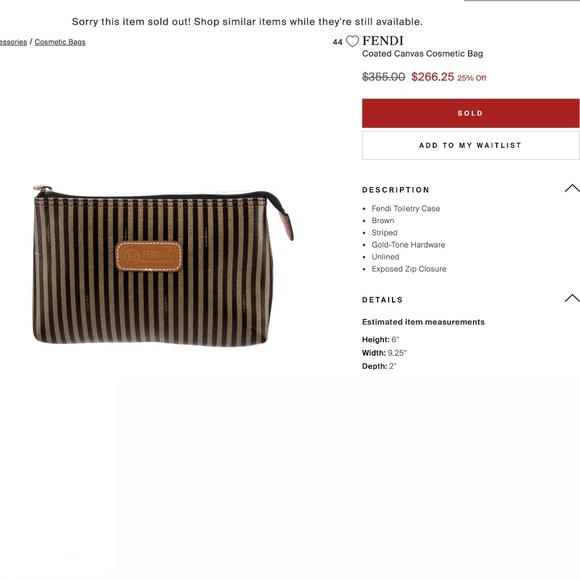 Vintage Fendi Clutch with strap / - Picture 5 of 8